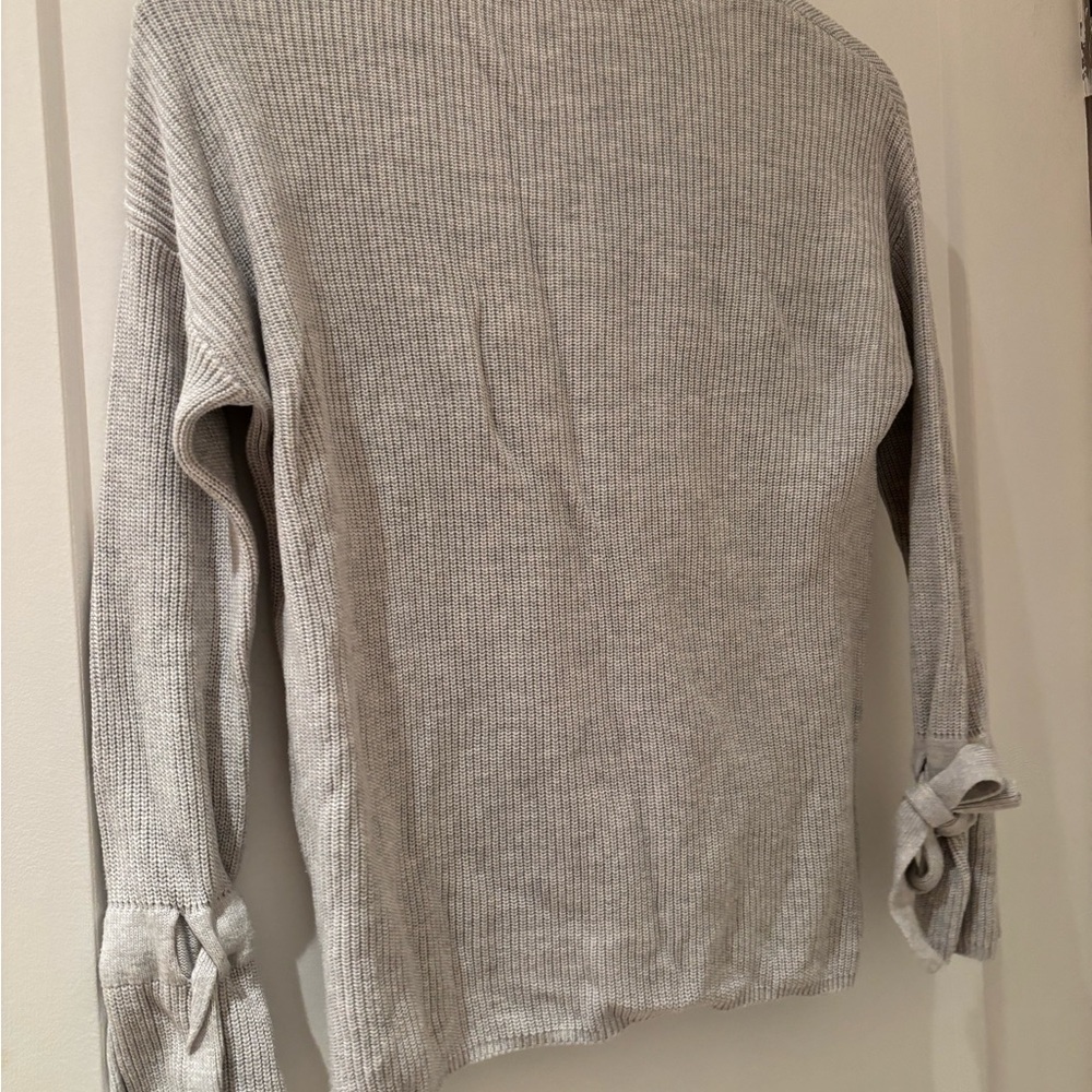 Twik Light Gray Ribbed Knit Top - Picture 2 of 4
